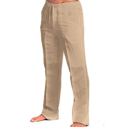 Casual Elastic Waist Beach Pants