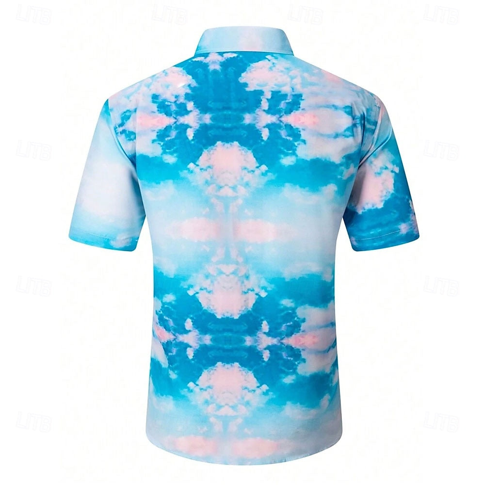 Cloud Coconut Tree Aloha Shirt