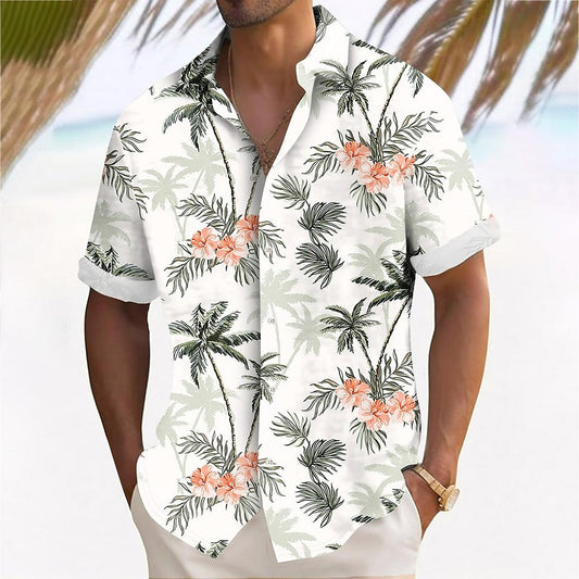 Coconut Floral Hawaiian Shirt