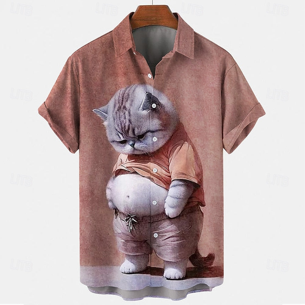 Ugly Cat Casual Shirt