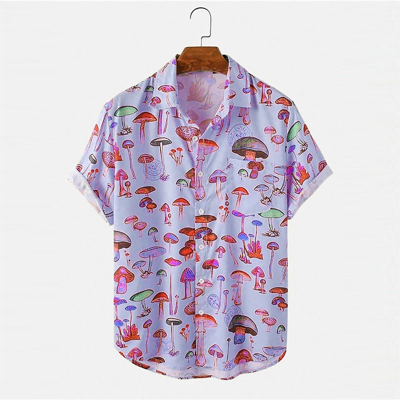 Mushroom Tropical Hawaiian Shirt