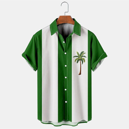 Color Block Coconut Tree Shirt