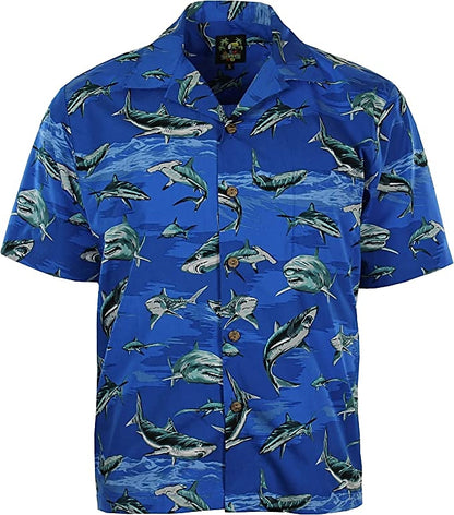 Shark Tropical Camp Collar Shirt