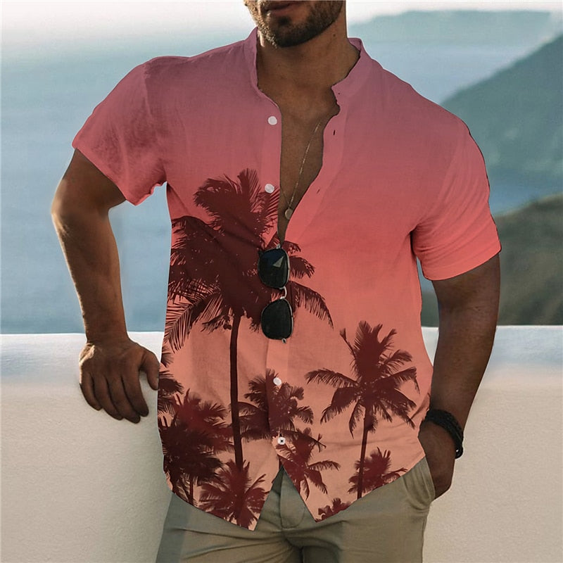 Gradient Coconut Hawaiian Shirt