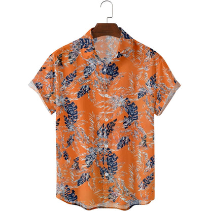 Floral Graphic Palm Leaf Shirt