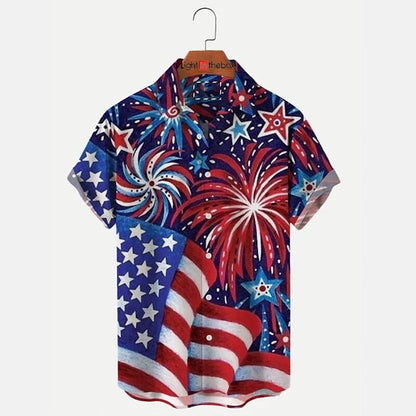 Camiseta con la bandera estadounidense del Día de la Independencia de Estados Unidos