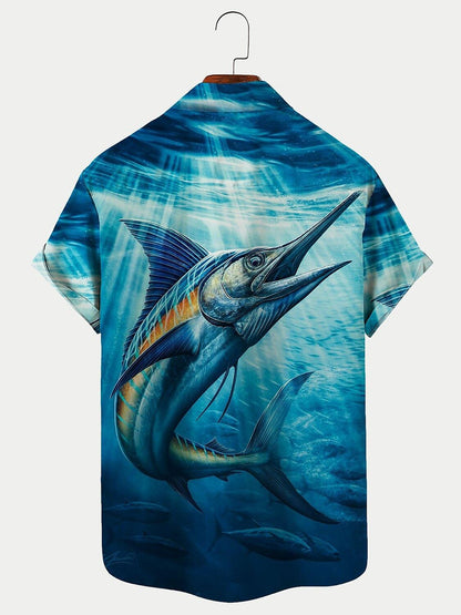 Animal Fish Seascape Pattern Shirt