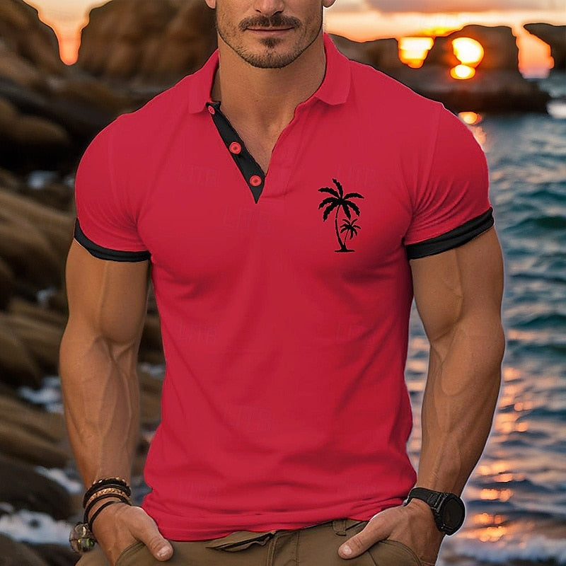 Coconut Tree Chest Logo Polo Shirt