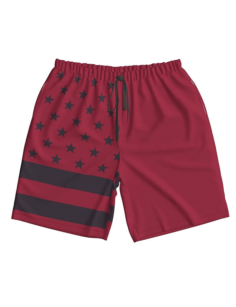 Graphic Prints American Flag Shorts