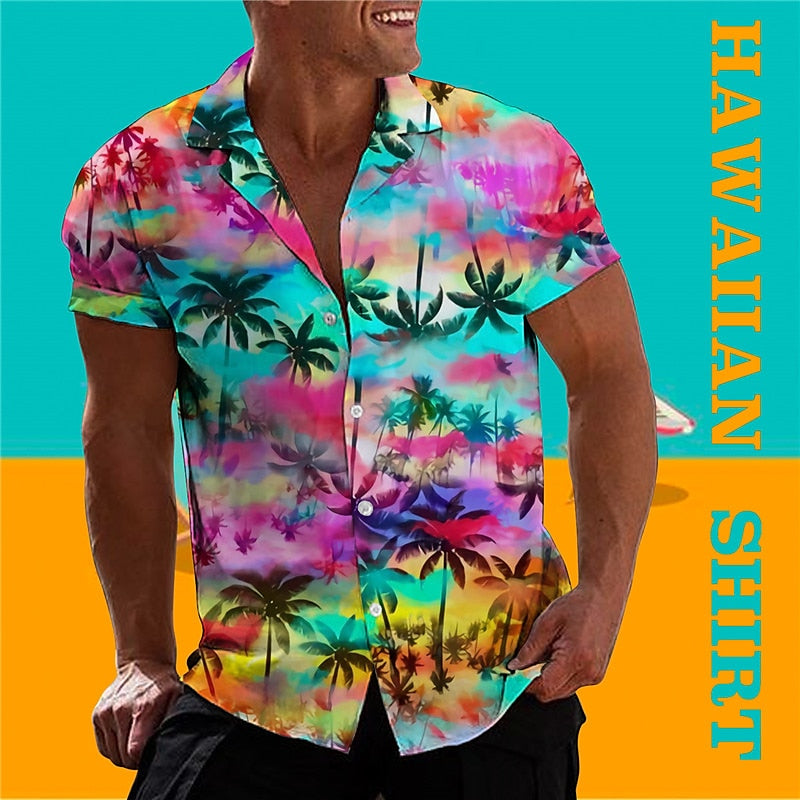 Gradient Coconut Hawaiian Shirt