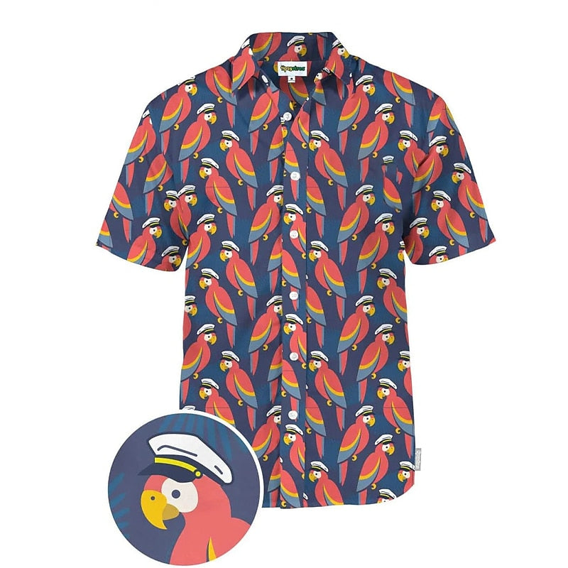 Summer Hawaiian Animal Duck Shirt