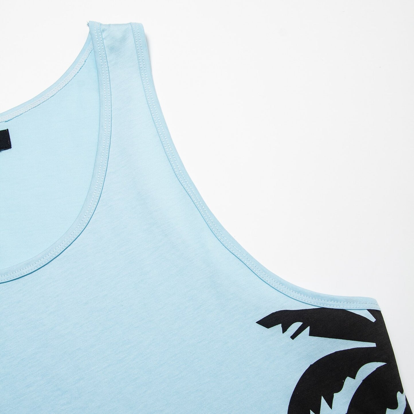 Cotton Graphic Tank Top Coconut Tree