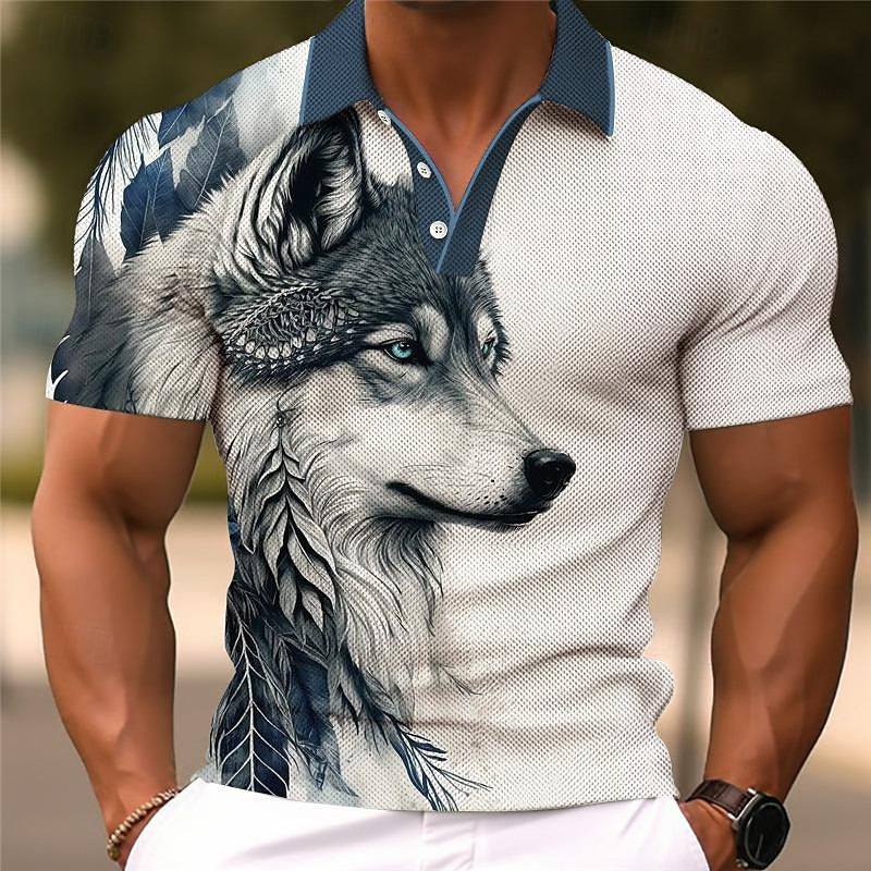 Wolf 3D Polo Shirt