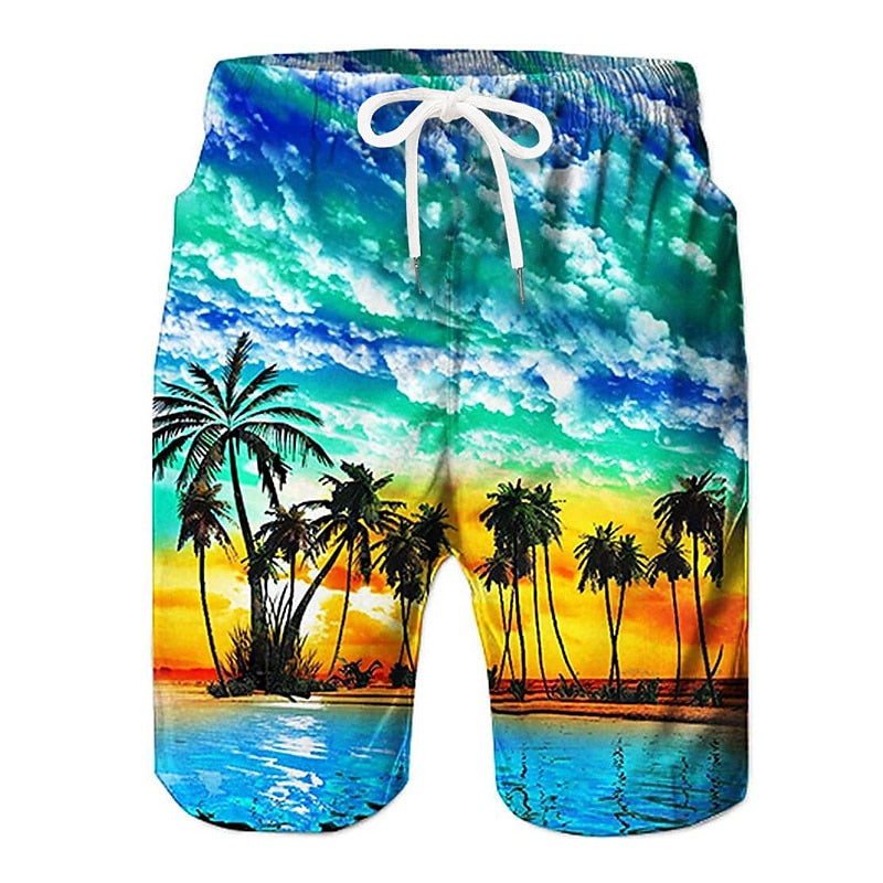 Hawaiian Swimming Trunks Board Shorts