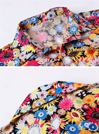 Retro 70s Floral Aloha Shirt