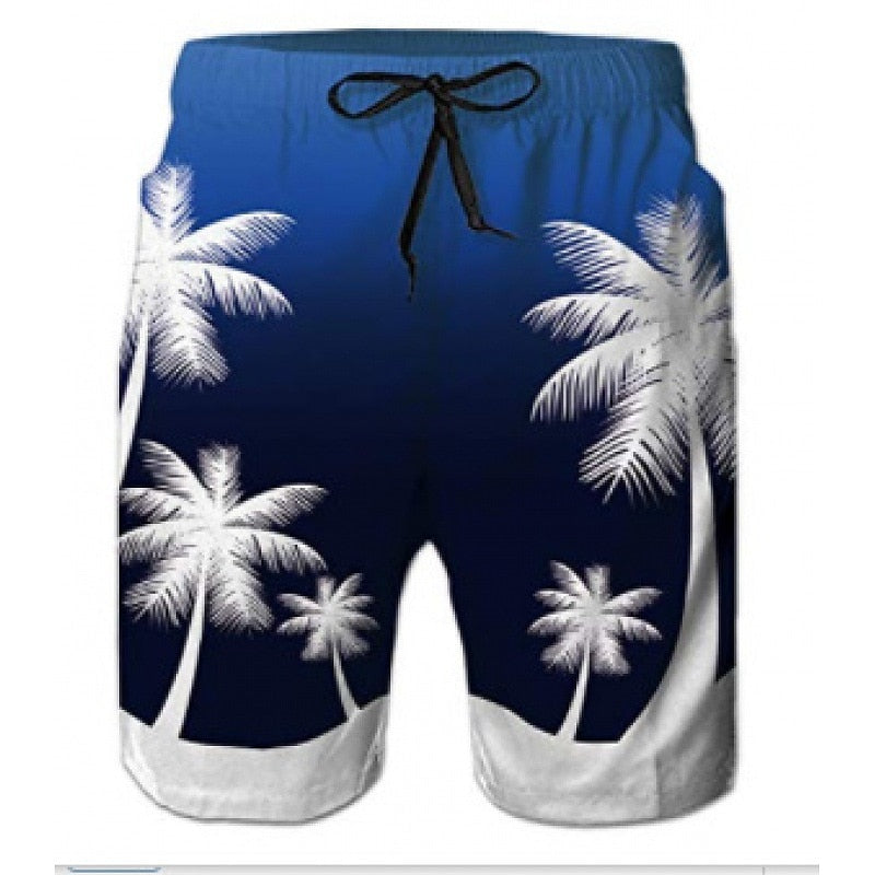 Graphic Prints Swimming Trunks Board Shorts