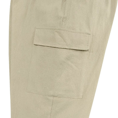Linen Cargo Jogger Pants