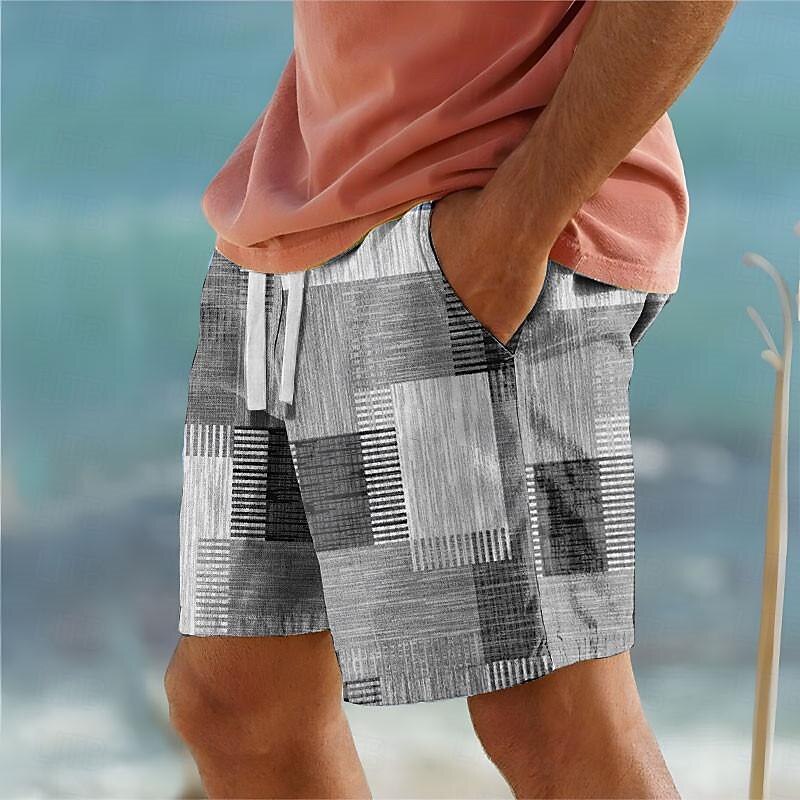 Color Block Patchwork Swimming Trunks Board Shorts