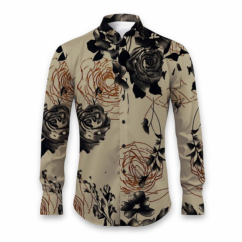 Floral Long Sleeve Casual Shirt