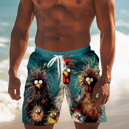 Animal Chick Swimming Trunks Board Shorts