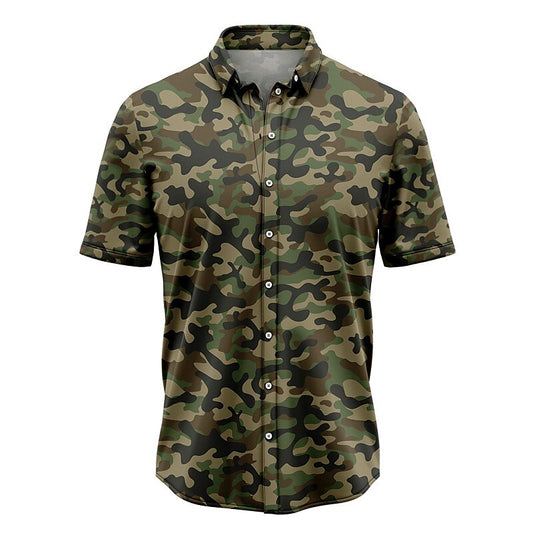 Tropical Fashion Hawaiian Camo / Camouflage Shirt