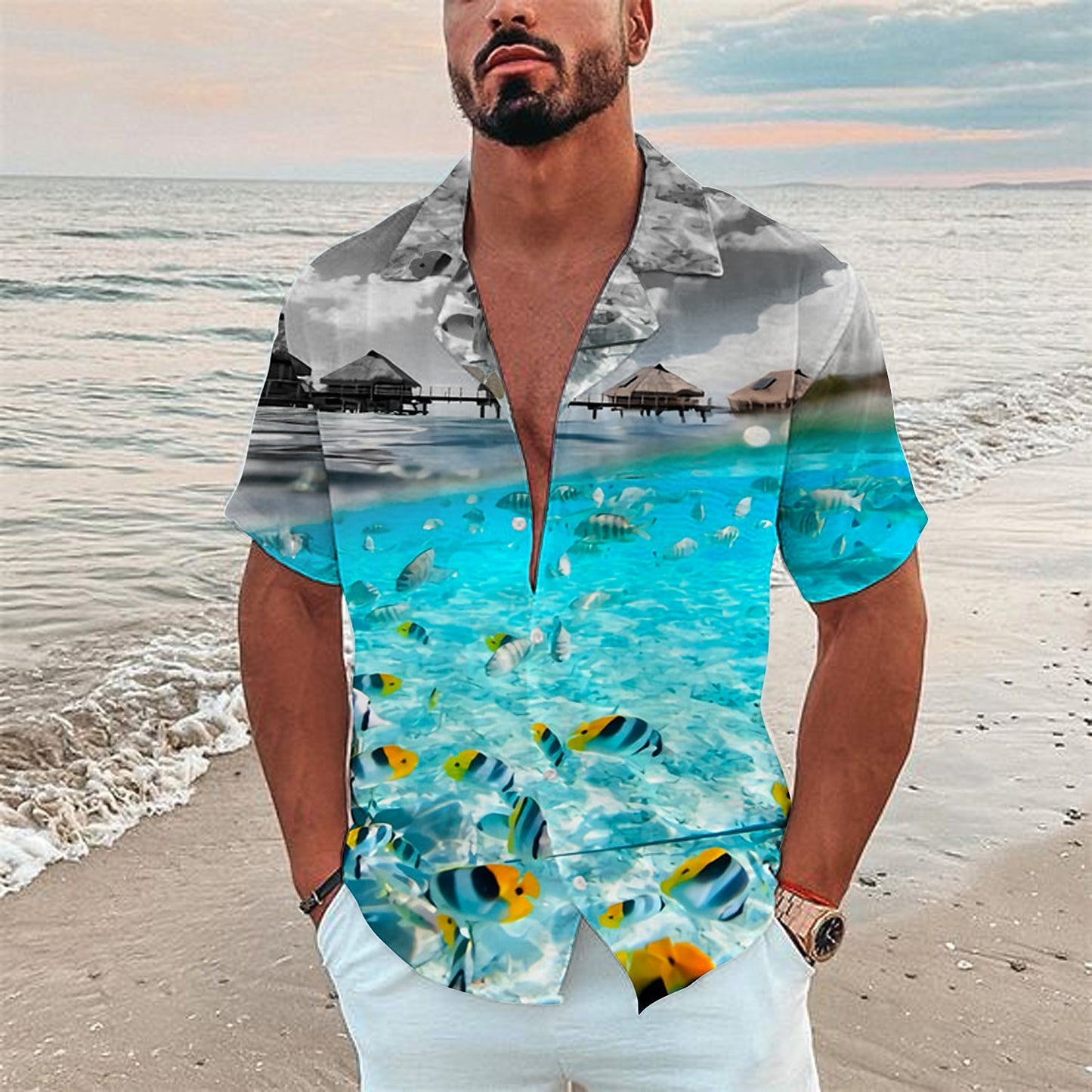 Tropical Fish Hawaiian Shirt