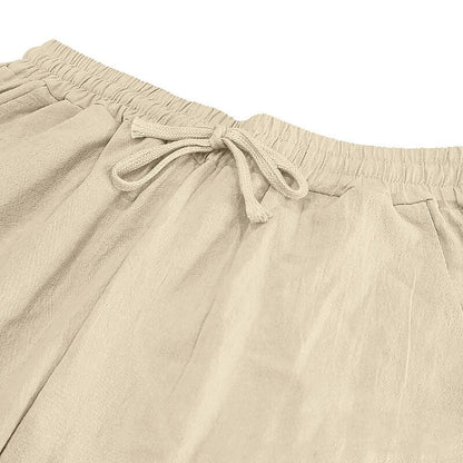 Classic Linen Drawstring Beach Pants