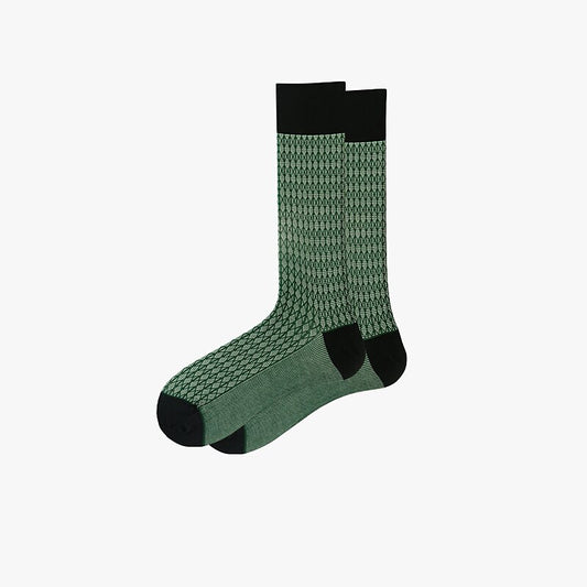 Thin Checkered Geometry Socks