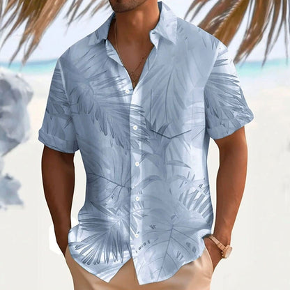 Tropical Palm Leaf Hawaiian Shirt