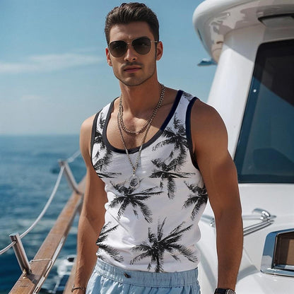 Coconut Palm 3D Print Tank Top