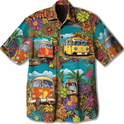 Floral Hippie Bus Shirt