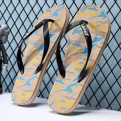Camouflage Beach Flip-Flops