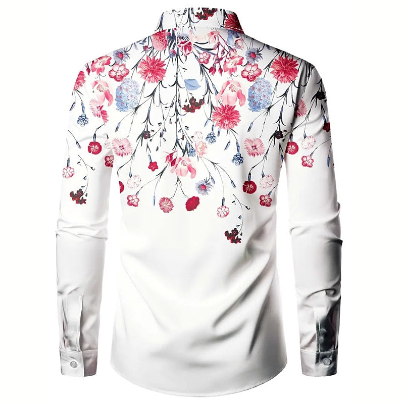 Floral Long Sleeve Casual Shirt