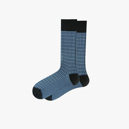 Thin Checkered Geometry Socks