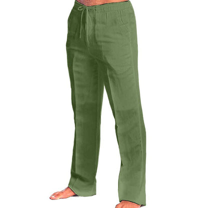 Casual Elastic Waist Beach Pants