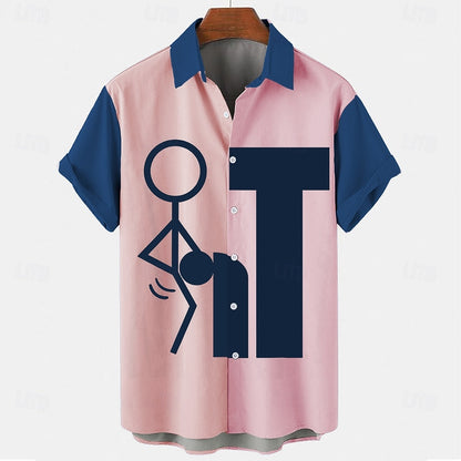 Fashion Letter Casual Shirt