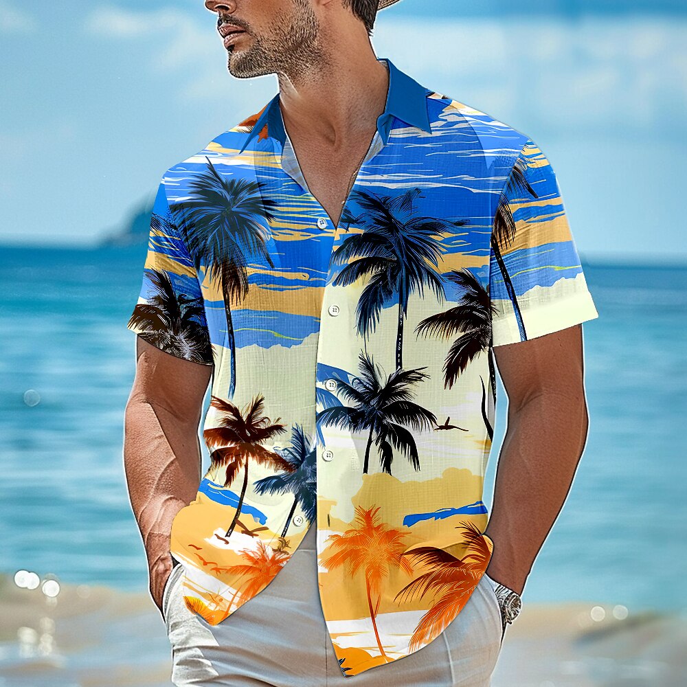 Tropical Coconut Tree Beachwear Shirt