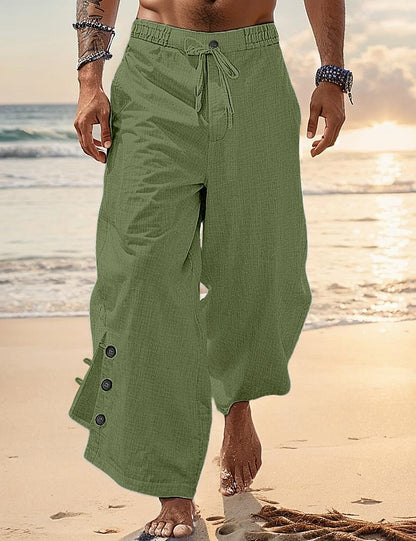 Linen Pleated Comfort Pants