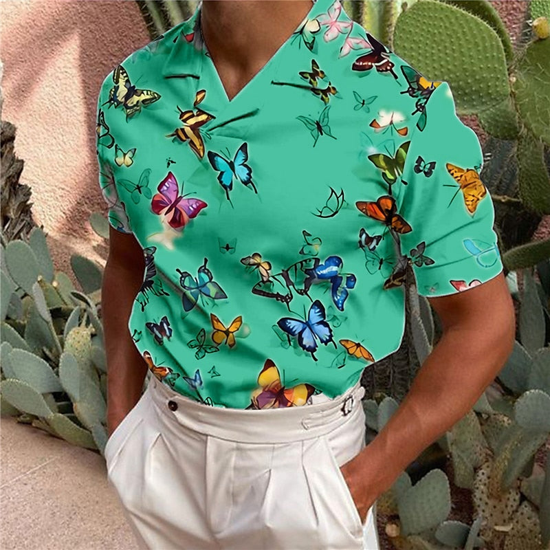 Tropical Butterfly 3D Polo