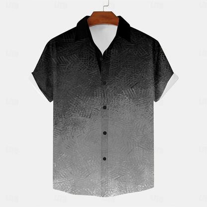 Gradient Color Button Up Shirt