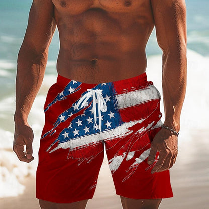 American Flag Swimming Trunks Board Shorts