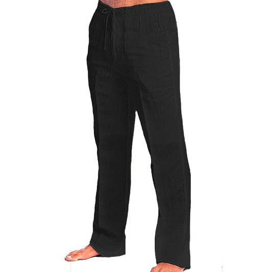 Casual Elastic Waist Beach Pants