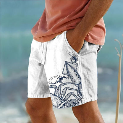 Bañador tipo pantalón corto con diseño de tortuga