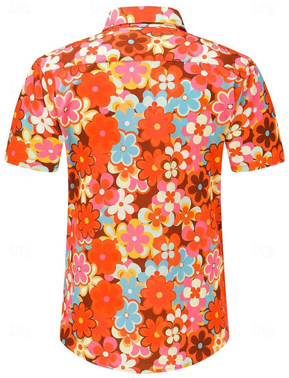 Retro 70s Floral Aloha Shirt