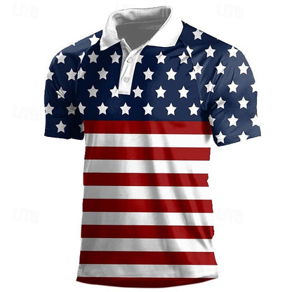 Patriotic Independence Day Polo