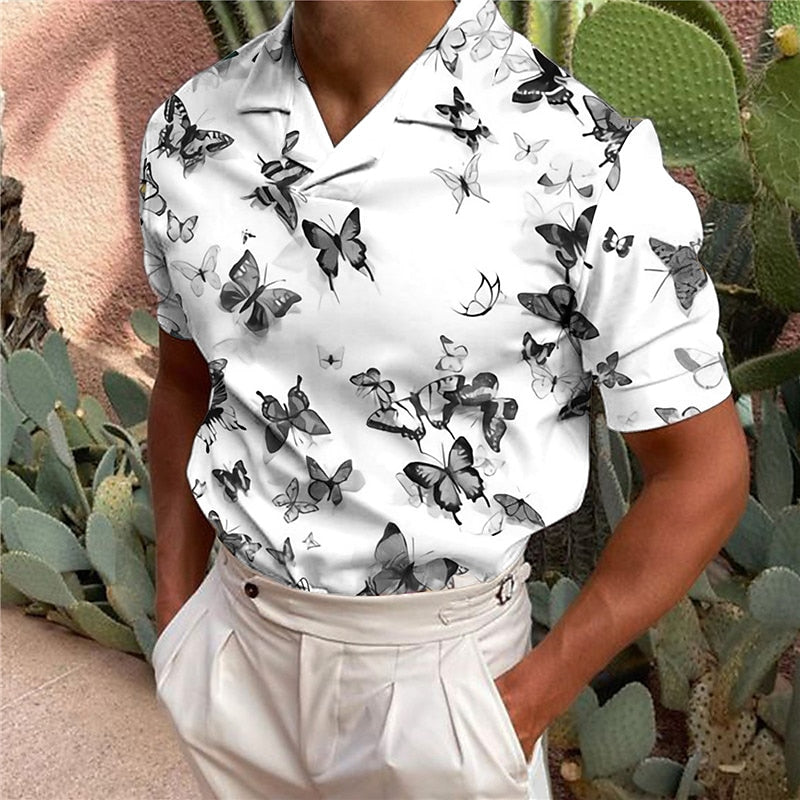 Tropical Butterfly 3D Polo