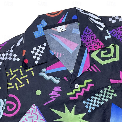 Retro 80s Psychedelic Aloha Shirt