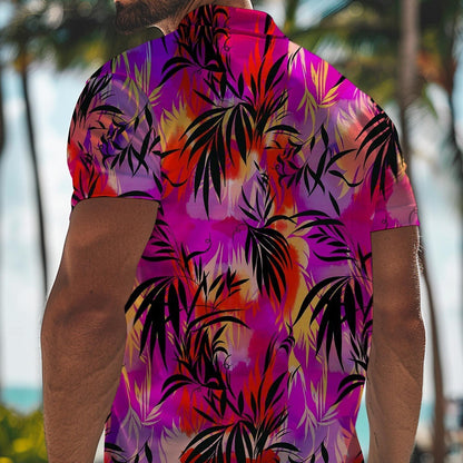 Palm Tree Hawaiian Polo Shirt