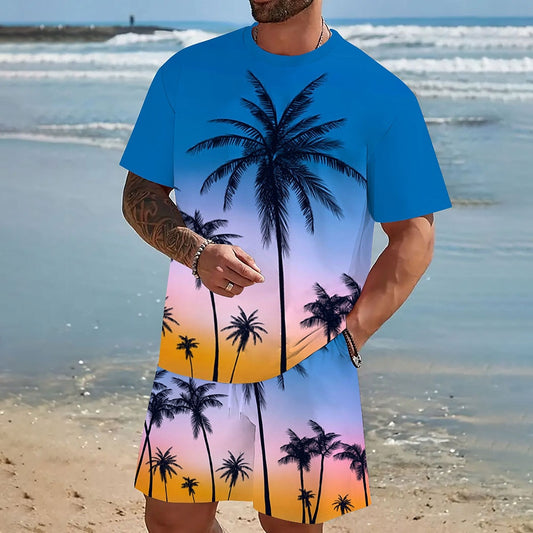 Coconut Palm 2-Piece Set Casual Robin's Egg Blue