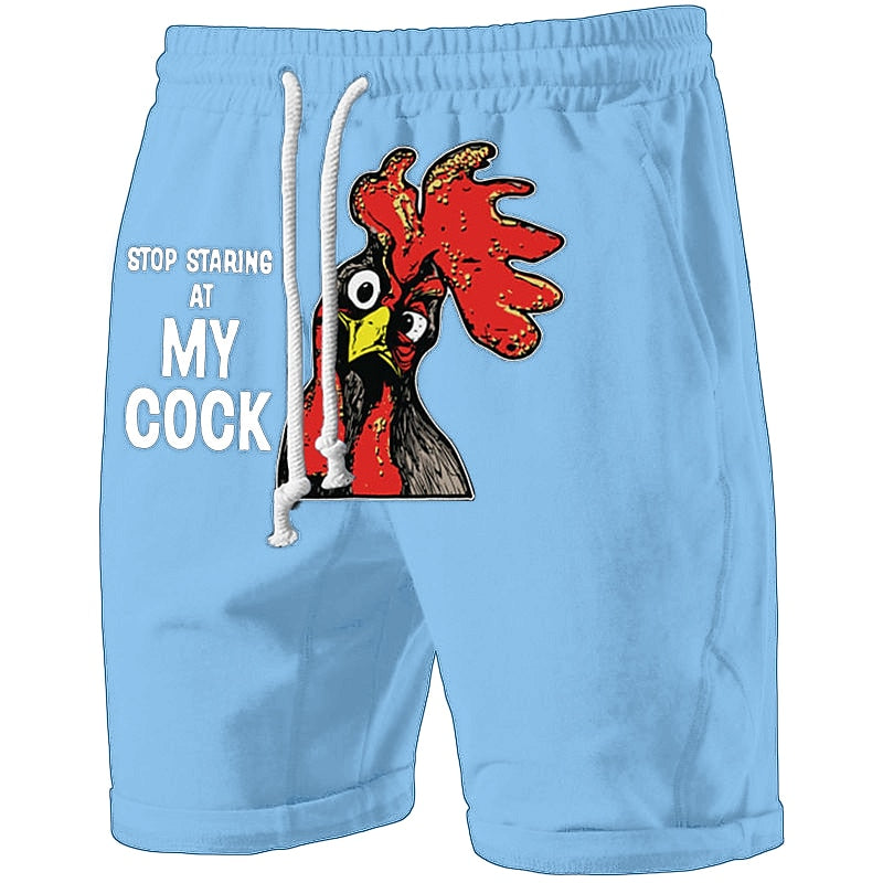 Graphic Animal Turkey Sweat Shorts